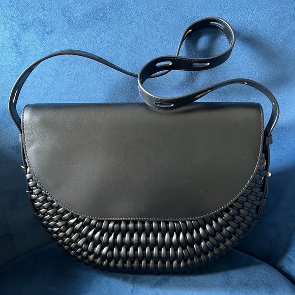 Tom Ford Woven Leather T Twist Small Crossbody - Picture 11 of 12